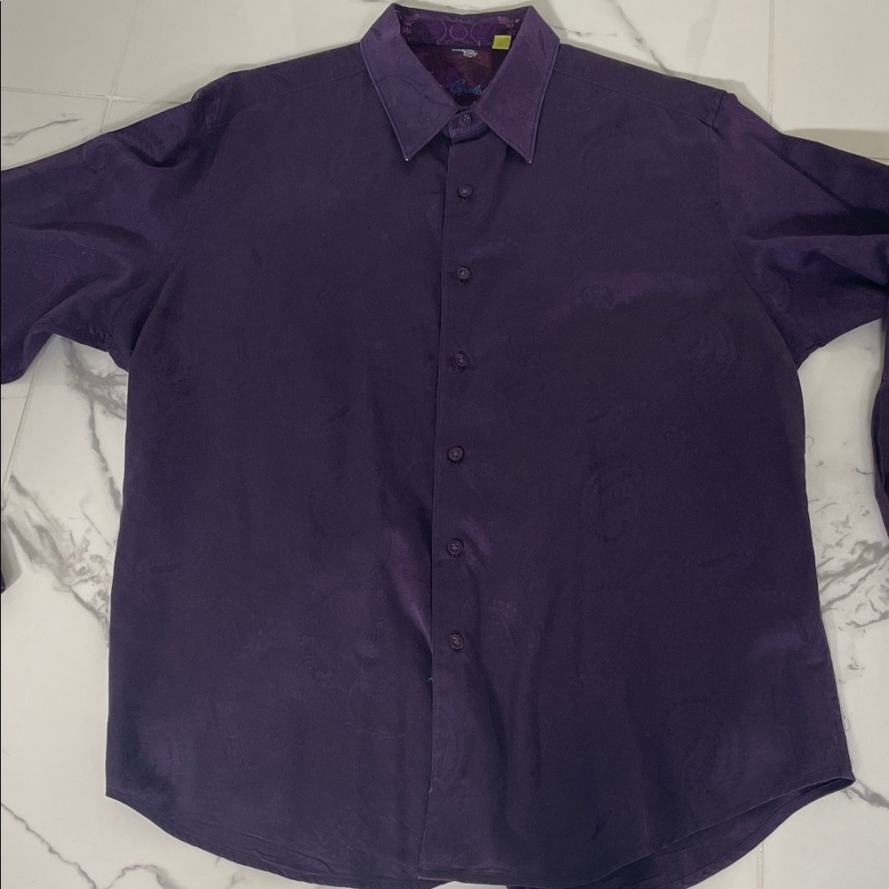 Robert Graham Deep Purple Dress Shirt